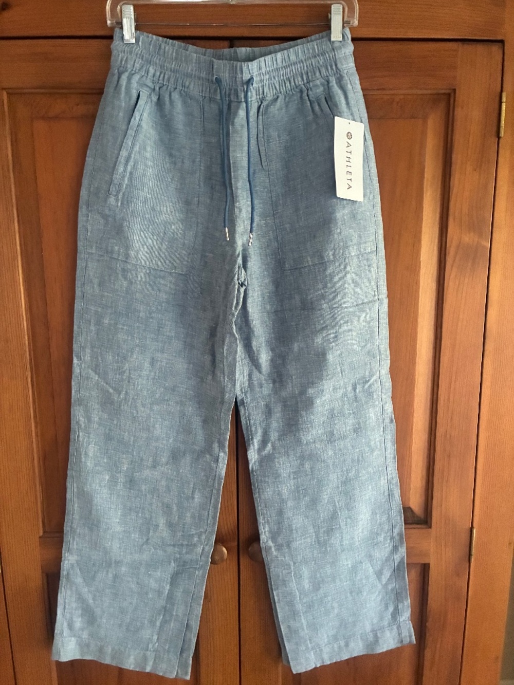 Athleta Retreat Linen Wide Leg Pant [Size 2]